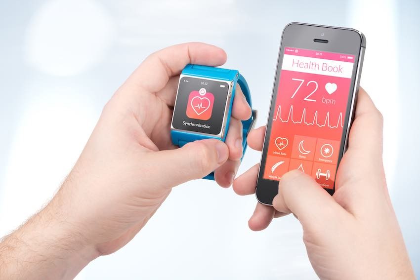 Die Überwachung der Gesundheit mit einer Smartwatch.